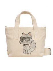 KARL LAGERFELD Torebka A3W50115 Écru. Torebki klasyczne KARL LAGERFELD, bez wzorów, z materiału, bez dodatków. Za 379.99 zł.