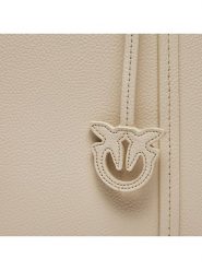 Pinko Torebka Carrie Shopper Classic PE 24 PLTT 102833 A1LF Écru. Shopper Pinko, bez wzorów, ze skóry, bez dodatków. Za 1,059.00 zł.