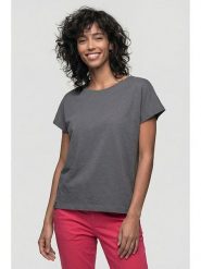 Alife and kickin Koszulka "Sofia" w kolorze antracytowym rozmiar: XL. Czarne bluzki Alife and Kickin, xl, bez wzorów, z bawełny, bez kołnierzyka, bez ramiączek. Za 43.99 zł.