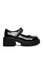 JENNY Półbuty CEO-ELAINE CM221230-7 Czarny. Czarne czółenka Jenny, bez wzorów, z materiału, bez obcasa, na obcasie, bez zapięcia. Za 139.99 zł.