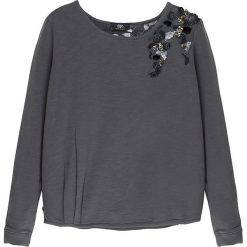 Sweter "Sissy" w kolorze antracytowym. Szare swetry Le Temps Des Cerises, xs, bez wzorów, z bawełny, bez ramiączek. W wyprzedaży za 142.95 zł.
