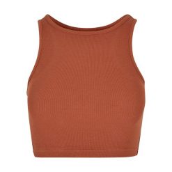 Top W Prążki Dla Pań I Panów. Brązowe topy Urban Classics, xl, bez wzorów, bez kołnierzyka, bez ramiączek. Za 46.99 zł.