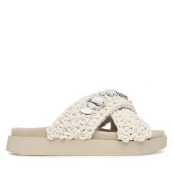 Klapki Inuikii. Białe klapki Inuikii, bez wzorów, bez obcasa. Za 899.99 zł.