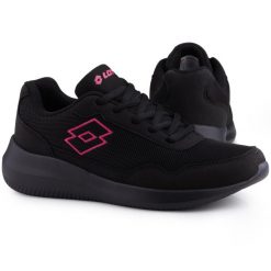 Buty damskie sportowe do biegania Lotto CONNECT OC. Czarne obuwie sportowe Lotto, bez zapięcia, do biegania. Za 129.00 zł.