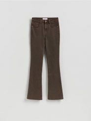 Jeansy flare bootcut - dark grey jeans. Szare jeansy Reserved, bez wzorów. Za 129.99 zł.