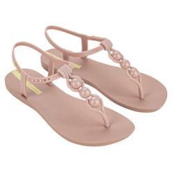 Sandały damskie Ipanema Class Conecta. Czerwone sandały Ipanema, bez wzorów, bez obcasa, bez zapięcia. Za 79.99 zł.