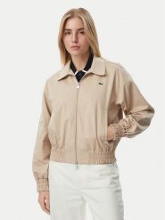 Lacoste Kurtka przejściowa BF5305 Beżowy Relaxed Fit. Brązowe kurtki Lacoste, bez wzorów, z bawełny, bez kaptura. Za 1,209.00 zł.