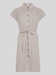MOSS COPENHAGEN Sukienka "Viana" w kolorze beżowym rozmiar: XL. Brązowe sukienki Moss Copenhagen, xl, bez wzorów, z tkaniny, bez kołnierzyka, bez ramiączek, mini. Za 153.34 zł.