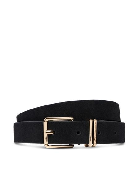 Tommy Hilfiger Pasek Th Square 2.5 Nb AW0AW19143 Czarny. Czarne paski TOMMY HILFIGER, bez wzorów, ze skóry. Za 229.99 zł.