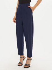 Bruuns Bazaar Spodnie materiałowe Cindy BBW2393 Granatowy Loose Fit. Niebieskie spodnie materiałowe Bruuns Bazaar, bez wzorów, z materiału. Za 259.99 zł.
