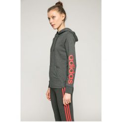 Adidas Performance - Bluza. Szare bluzy adidas Performance, l, bez wzorów, z bawełny, z kapturem. W wyprzedaży za 139.90 zł.
