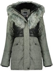Geographical Norway Parka "Bunky" w kolorze szarym rozmiar: L. Szare parki Geographical Norway, l, bez kaptura. Za 314.05 zł.