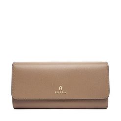 Duży Portfel Damski Furla. Brązowe portfele Furla, bez wzorów. Za 849.99 zł.