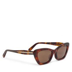 Okulary przeciwsłoneczne Coach. Brązowe okulary przeciwsłoneczne Coach, bez wzorów. Za 689.99 zł.