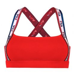 Biustonosz Stanik Sportowy Fila Top. Czerwone bielizna sportowa Fila, s, bez wzorów. Za 52.99 zł.
