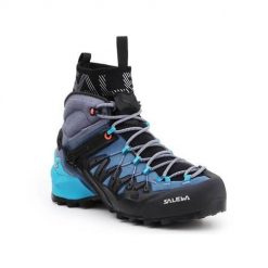 Buty trekkingowe damskie Salewa WS Wildfire Edge Mid Gtx. Czarne trekkingi Salewa, z gumy, za kostkę, trekkingowe. Za 1,146.00 zł.