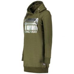 Długa bluza damska z kapturem Geographical Norway Fabienne Red DB Lady czerwona. Zielone bluzy Geographical Norway, bez wzorów, z kapturem. Za 119.00 zł.