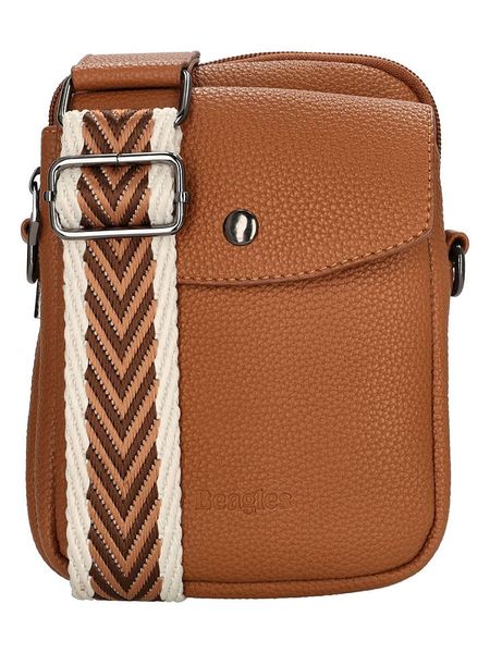 Beagles Torebka w kolorze jasnobrązowym - 14 x 18 x 7 cm rozmiar: onesize. Brązowe torby na ramię Beagles, bez wzorów, z materiału, na ramię, bez dodatków. Za 108.74 zł.