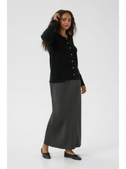 KAFFE curve Kardigan w kolorze czarnym rozmiar: M. Czarne kardigany KAFFE curve, m, bez wzorów. Za 130.99 zł.