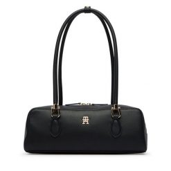 Torebka Tommy Hilfiger. Czarne torebki klasyczne TOMMY HILFIGER, bez wzorów, bez dodatków. Za 569.99 zł.