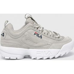 Fila - Buty Disruptor. Szare obuwie sportowe Fila, z gumy, bez zapięcia. W wyprzedaży za 399.90 zł.