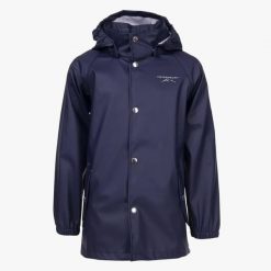 Kurtka przeciwdeszczowa turystyka junior Swedemount Väderöarna Coat wodoodporna. Niebieskie kurtki sportowe SWEDEMOUNT, m, bez wzorów, bez kaptura. Za 199.99 zł.