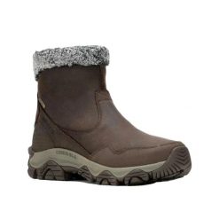 Buty turystyczne Merrell Coldpack 3 Thermo Mid Zip WP Brązowe. Brązowe trekkingi Merrell, z materiału, trekkingowe. Za 837.40 zł.