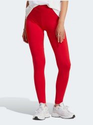 Adidas Legginsy w kolorze czerwonym rozmiar: S. Czerwone legginsy Adidas, s, bez wzorów, z podwyższonym stanem, outdoorowe. Za 113.90 zł.