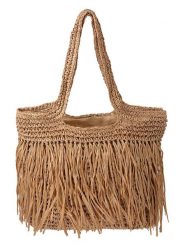 Clayre & Eef Torebka w kolorze jasnobrązowym - 42 x 42 x 1 cm rozmiar: onesize. Brązowe torby na ramię Clayre & Eef, bez wzorów, z materiału, na ramię, bez dodatków. Za 131.95 zł.