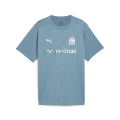 Młodzieżowa koszulka treningowa Olympique Marsylia PUMA Bold Blue Putty Beige. Brązowa bluzki Puma, m, bez wzorów, młodzieżowe, bez kołnierzyka, bez ramiączek. Za 191.00 zł.