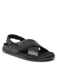 Lasocki Sandały ARC-IGA-01 Czarny. Czarne sandały Lasocki, bez wzorów, ze skóry, bez obcasa, na płaskiej podeszwie, bez zapięcia. Za 179.99 zł.