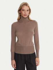 Luisa Spagnoli Golf Manos 100106 Czarny Slim Fit. Czarne golfy LUISA SPAGNOLI, m, bez wzorów, z wełny, bez ramiączek. Za 899.99 zł.