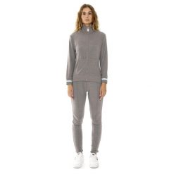 Bluza z zamek błyskawiczny na co dzień na siłownię. Szare bluzy LEONE 1947 APPAREL, bez wzorów, z dresówki, bez kaptura. W wyprzedaży za 213.95 zł.