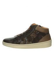 Think! Skórzane sneakersy "Kumi" w kolorze brązowo-jasnobrązowym rozmiar: 39. Brązowe trampki Think!, bez wzorów, za kostkę, bez zapięcia. Za 434.95 zł.