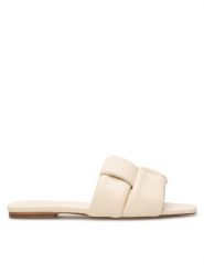 Badura Klapki FAUSTINE-112793 Écru. Klapki Badura, bez wzorów, ze skóry, bez obcasa. Za 229.99 zł.