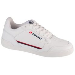 Buty sportowe LOTTO NANDU MID sneakersy. Białe obuwie sportowe Lotto, z gumy, bez zapięcia, trekkingowe. Za 139.99 zł.