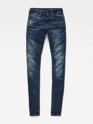 G-Star Dżinsy - Skinny fit - w kolorze granatowym rozmiar: W25/L30. Niebieskie jeansy G-Star, l, z aplikacjami. Za 334.45 zł.