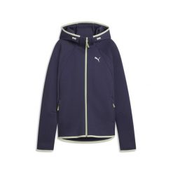 Damska rozpinana bluza Evostripe z kapturem PUMA. Fioletowe bluzy Puma, bez wzorów, z kapturem. Za 329.00 zł.