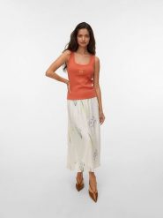 Vero Moda Spódnica w kolorze kremowym rozmiar: XS. Brązowe spódnice Vero Moda, xs, bez wzorów, maxi. Za 127.35 zł.