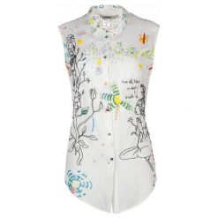 Desigual Koszula Damska Opal Galaxies L Biały. Koszule Desigual. W wyprzedaży za 221.00 zł.