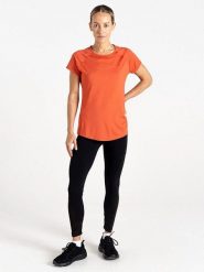 Dare 2b Koszulka sportowa "Corral Tee" w kolorze pomarańczowym rozmiar: 36. Pomarańczowe koszulki sportowe Dare 2b, bez wzorów, z materiału, bez ramiączek, outdoorowe. Za 52.79 zł.
