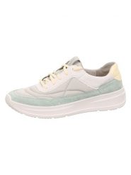 Legero Sneakersy w kolorze biało-błękitno-żółtym rozmiar: 41,5. Białe półbuty sznurowane Legero, bez wzorów, eleganckie, bez obcasa, bez zapięcia. Za 216.45 zł.