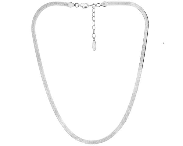 Naszyjnik srebrny - taśma. Szare naszyjniki Apart, srebrne. Za 419.00 zł.