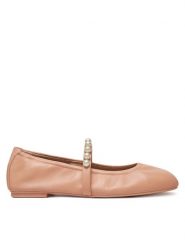 Stuart Weitzman Baleriny Goldie Ballet SF896 Beżowy. Brązowe baleriny Stuart Weitzman, bez wzorów, ze skóry, bez obcasa. Za 809.99 zł.