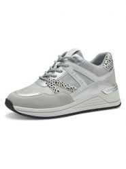 S.Oliver Sneakersy w kolorze srebrnym rozmiar: 37. Szare trampki S.Oliver, bez wzorów, bez zapięcia. Za 132.98 zł.