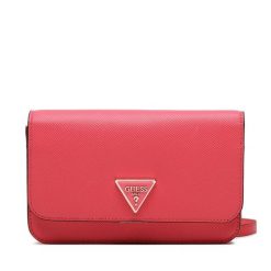 Torebka Guess. Czerwone listonoszki Guess, z aplikacjami, bez dodatków. Za 229.99 zł.