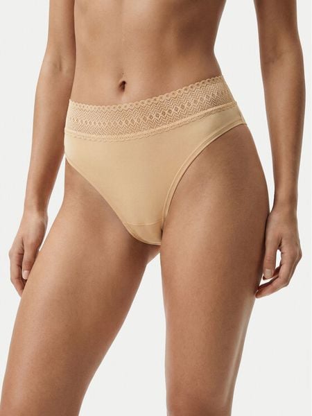 Ysabel Mora Stringi 19493 Beżowy jasny. Brązowe stringi YSABEL MORA, bez wzorów, z syntetyku. Za 59.99 zł.