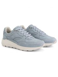 TRAVELIN' Skórzane sneakersy "Rampton" w kolorze błękitnym rozmiar: 42. Niebieskie trampki Travelin', bez wzorów, bez zapięcia. Za 387.44 zł.