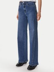 DKNY Jeansy DJ6M4228 Niebieski Wide Leg. Niebieskie jeansy DKNY, m, bez wzorów. Za 629.99 zł.