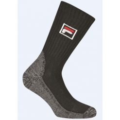 Skarpety Fila 1 para czarne 39-42 do połowy łydki. Czarne skarpety Fila, bez wzorów. Za 129.99 zł.